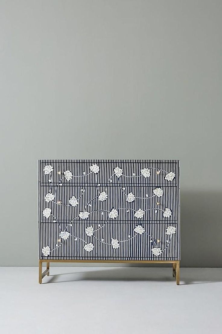 Rayures | Bone Inlay Chest of Drawer-ZAAMS