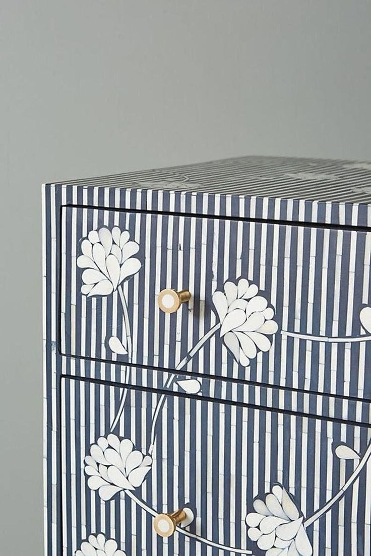 Rayures | Bone Inlay Chest of Drawer-ZAAMS