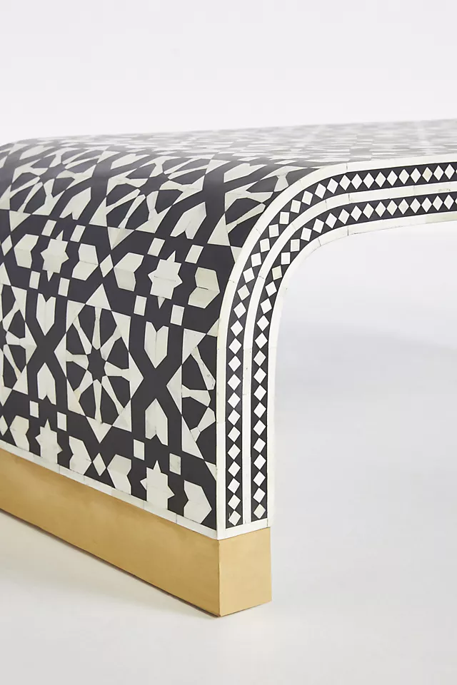 Marrakech Midnight | Bone Inlay Coffee Table