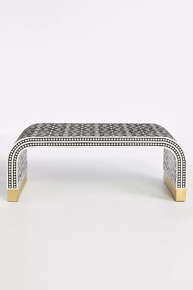 Marrakech Midnight | Bone Inlay Coffee Table