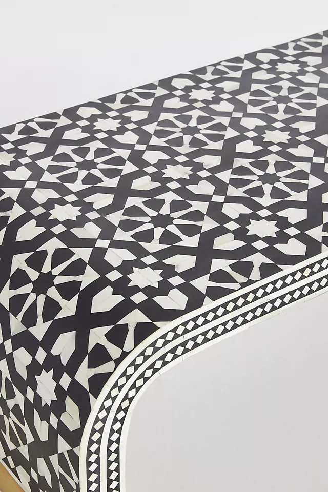 Marrakech Midnight | Bone Inlay Coffee Table