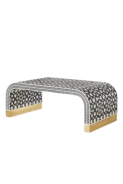 Marrakech Midnight | Bone Inlay Coffee Table