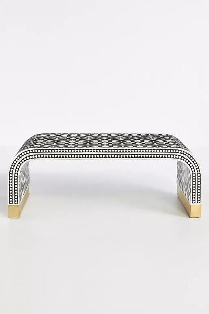 Marrakech Midnight | Bone Inlay Coffee Table