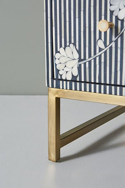Rayures | Bone Inlay Chest of Drawer-ZAAMS